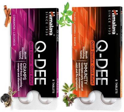HIMALAYA Q-DEE Cramps (10N X 8S) and Immunity (10N x 8S)