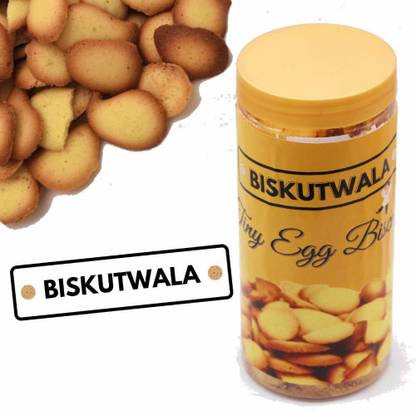 Biskutwala Tasty Tiny Egg Biscuits for Kid's Munching (Pack of 1 box) Cookies Biscuit