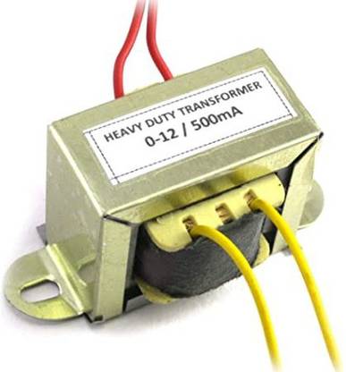 Ihc 0-12 0.5A Center Tapped Step Down Transformer BY Indian hobby center Electronic Components Electronic Hobby Kit