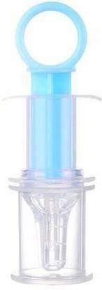 Happy Baby Baby Kids smart medicine dispenser Needle Feeder Squeeze ( Blue pack-1 )  - silcon with plastic