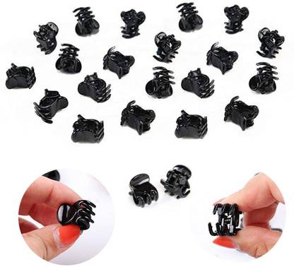 BHARATGAURAV Set of 30 Small Size Butterfly Hair clutch butterfly clips for women Black butterfly hair clips for girls Hair Clip