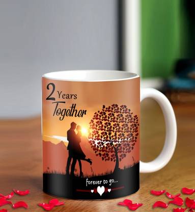 ME&YOU Happy 2nd Marriage Anniversary 2 years love Ceramic Coffee Ceramic Coffee Mug
