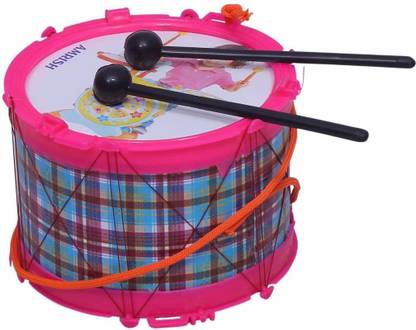 AS Drum Set for Boys and Girls, Drum Set for Kids, Drum (2-Sided) with Stick