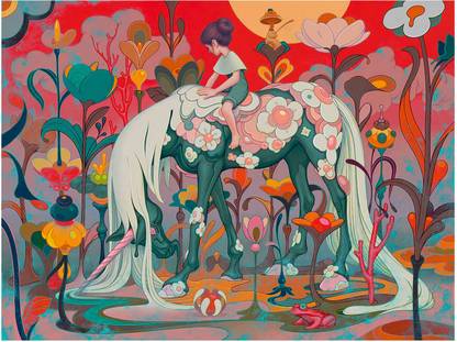 N Vir Pre Press Digital Reprint 24 inch x 24 inch Painting