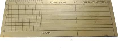 Simrah DIAGONAL SCALE WITH 1/400 SCALE Ruler