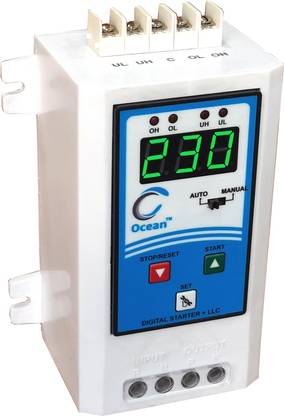 Ocean sales Single Phase Digital Fully Automatic Water Level Controller With High Voltage, Low Voltage, Over Load And Dry Run Protection Wired Sensor Security System
