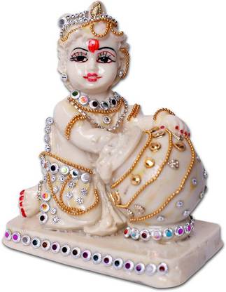 Aarvee Nani Gopal White Decorative Showpiece  -  15.24 cm