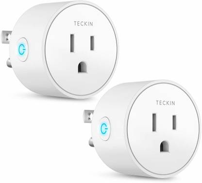 Teckin Smart Plug Works with Alexa, Google Assistant, SmartThings for Voice Control, Mini Smart Outlet Home Automation Modules, No Hub Required, FCC ETL Certified,Only Supports 2.4GHz Network