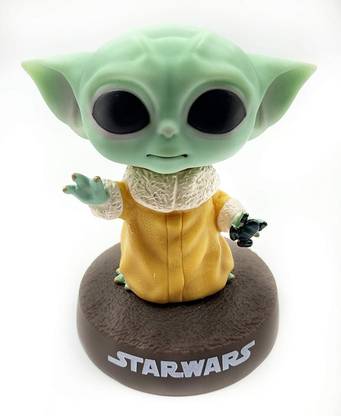 Auslese Baby Yoda Star Wars Mandalorian The Child Bobblehead | Car Dashboard Bobblehead Companion Friend - 10 mm