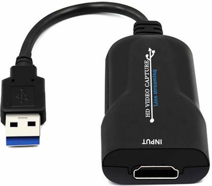 microware  TV-out Cable Audio Video Capture Card, HDMI to USB 3.0, Full HD UP to 1080P 60fps Live Video Recorder Game Capture Card for Laptop High Definition Acquisition, Live Broadcasting