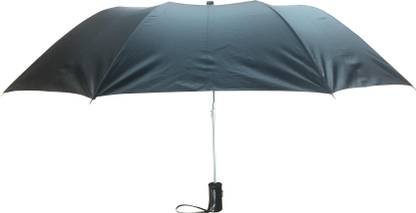 E-Series Economy 2 Fold Black Silver Umbrella Umbrella