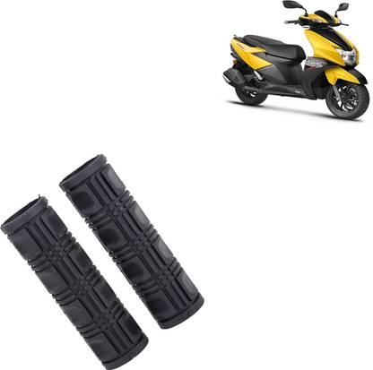aksmit Anti Slip Motorcycle Grip Cover 7/8 Inch Handle Grip Rectangular Emboss Black ForNtorq 125_HB321 Handle Bar Grip For TVS Universal For Bike
