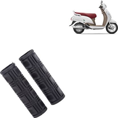 Rhtdm Anti Slip Motorcycle Grip Cover 7/8 Inch Handle Grip Rectangular Emboss Black Handle Bar Grip For Suzuki Access SE