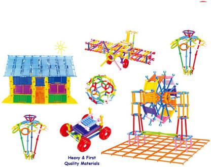 amar tex New Educational Building Blocks Smart Stick with Different Shape Game Set for Kids - Smart Sticks Mega Pack of Multi Coloured