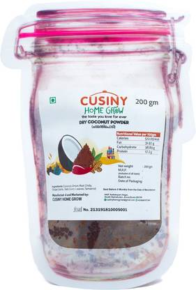 CUSINY HOME GROW CHAMMANTHI PODI ( Dry coconut chutney) Chutney Granules
