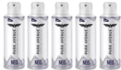 PARK AVENUE Neo Body Spray For Men 150 Ml Pack Of 5 w2w Deodorant Spray  -  For Men