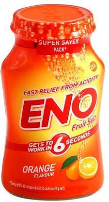 Eno Fruit Salt Orange Flavour 100G Orange Powder