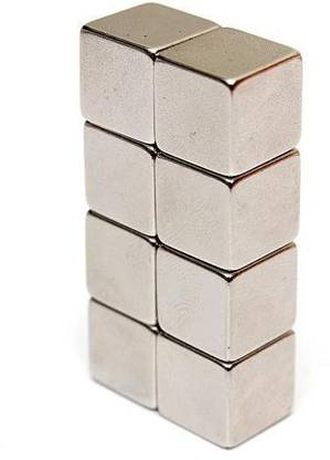 ART IFACT 10 Pieces of 10 mm Cube Neodymium Magnets - N52 Cube Magnets - Rare Earth NdfeB Fridge Magnet, Multipurpose Office Magnets, Magnetic Paper Holder Pack of 10