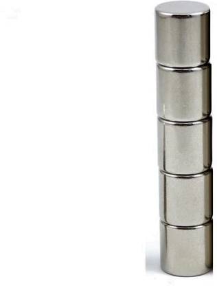 ART IFACT 5 Pieces of 10mm x 10mm Neodymium Magnets - N52 Disc / Cylindrical magnets - Rare Earth NdfeB Fridge Magnet, Multipurpose Office Magnets, Magnetic Paper Holder Pack of 5