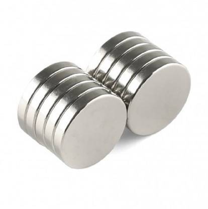 ART IFACT 10 Pieces of 18mm x 3mm Neodymium Magnets - N52 Disc / Cylindrical magnets - Rare Earth NdfeB Fridge Magnet, Multipurpose Office Magnets, Magnetic Paper Holder Pack of 10