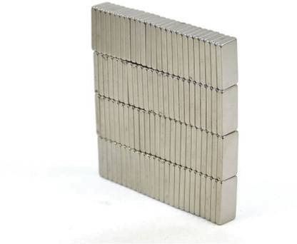 ART IFACT 100 Pieces of 10mm x 5mm x 1.5mm Neodymium Magnets - N52 Rectangular Magnets - Rare Earth NdfeB Magnets - For DIY, School Project or Commercial Usage Fridge Magnet, Multipurpose Office Magnets, Magnetic Paper Holder Pack of 100