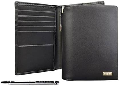 CROSS PASSPORT WALLET + PEN - BLACK COLOUR Pen Gift Set