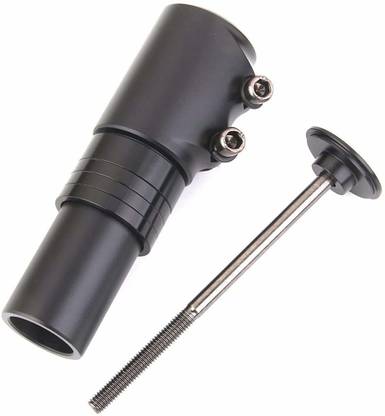 Hitman Aluminum Alloy Cycle Heads Up Stem Riser Adaptor Handlebar- Black Bicycle Handle Grip