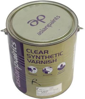 Asian Paints ASIAN PAINT CLEAR SYNTHETIC VARNISH IN CLEAR COLOUR 1 LTR Oil Stain Wood Stain