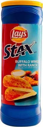 Lay's Stax Buffalo Wings With Ranch Flavored Chips 155g Chips