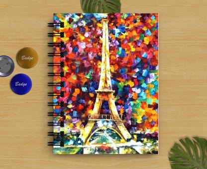 DI-KRAFT Tower Printed Regular Notebook A5 Diary Unruled 160 Pages