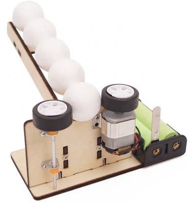 KitsGuru STEM DIY Science Educational Handmade Automatic Ball Pitching Machine Educational Electronic Hobby Kit