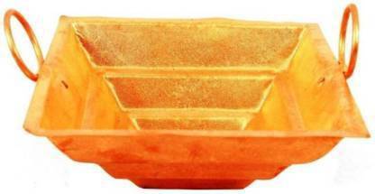 shri snand Puja Pure Copper Hawan Kund ( 6 inches)