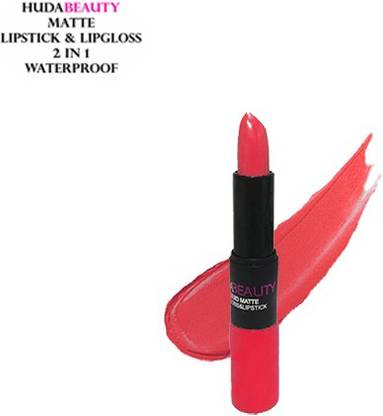 HUDABEAUTY Liquid Matte Lipgloss & Lipstick 2 in 1 Waterproof Super Stay Long Lasting