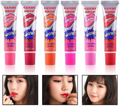 Candy Shop 6 in 1 color Wow peel off lipstick