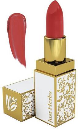 Just Herbs Ayurvedic Herb Enriched Burnt Red Matte Lipstick for Lip Moisturizing