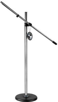 MY - STANDS Microphone Stand with Die Cast Aluminium Round Base, One Point Quick Turn Height and Boom Tilt-Pan Adjustment Mechanism Stand