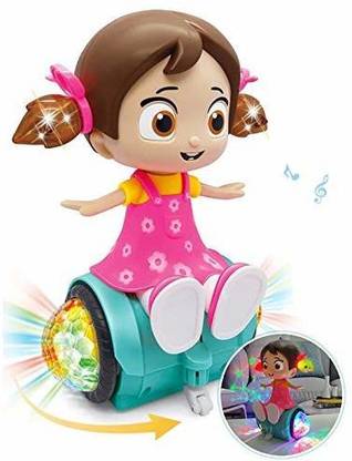 Honey Boo Dancing Rotating Girl with 3D Lights and Music Doll for Kids