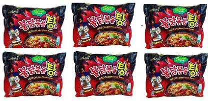 Samyang ew Type Chicken Buldak-145X6 (Pack of 6) Instant Noodles Non-vegetarian