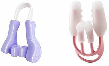 Frackson Combo Pink & Purple Nose Up Clip Shaping Lifting Bridge Straightening Nose Up Beauty Clip High Lifting Clipper Correction Shaper For Shaping Beauty Tool ( Pack of 2 ) Nose Shaper