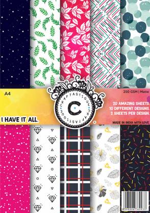 Craftastique I Have It All Pattern Paper A4 250 gsm Craft paper