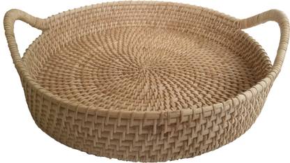 Das Departmental Store Cane or rattan hand made unique design 14 inch Tray