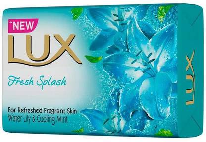 LUX Fresh Splash for Refreshed Skin Water Lily & Cooling Mint Soap 100g Pack of 4