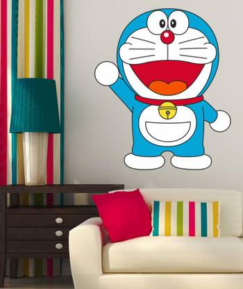 Approach home Decor 60 cm doraemon cartoon wall sticker 3d Self Adhesive Sticker