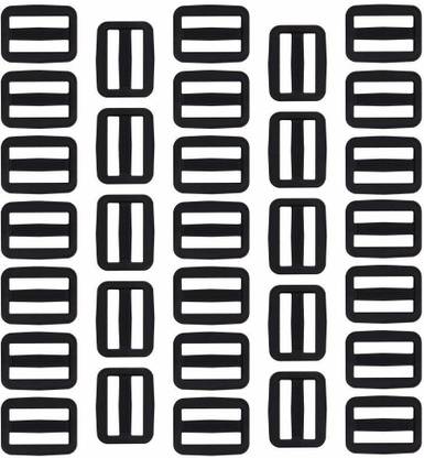 DIY Crafts 1" Inch Plastic Triglides Slides, Button Adjustable Webbing Triglides Buckle for Belt Backpack and Bags (Pack of 1000 Pcs, Black Colour) Strap