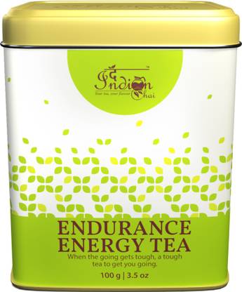 The Indian Chai Endurance Energy Tea for Climbers, Runners for Focus and Energy with Garnicia Combogia, Ashwagandha, Safed Musli, Shatavari Unflavoured Herbal Tea Tin