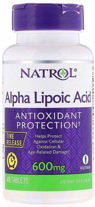 Natrol Alpha Lipoic Acid, Time Release, 600 mg, 45 Tablets