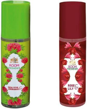 VI-JOHN pleasant Spray Eucalyptus Lemongrass Spray & ROSE & LILLY Spray Spray 250 ml each (Pack of 2)