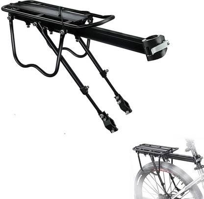 Xezon Bicycle Universal Premium Height Adjustable Strong Bearing Carrier Waterproof Aluminium, Stainless Steel Bicycle Carrier