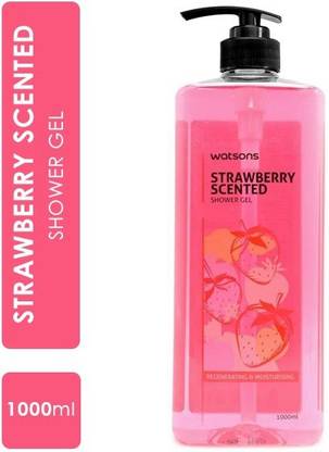 Watsons Strawberry Scented Shower Gel- Regenerating - Moisturising (1000 ml)