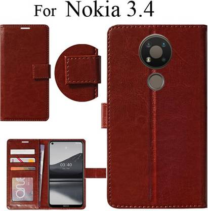MAXSHAD Flip Cover for Nokia 3.4, Nokia 3.4 Flip Cover, Nokia 3.4 Mobile Cover